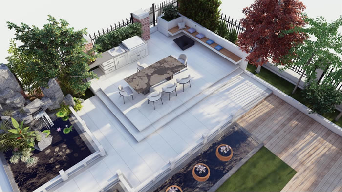 碧桂園水藍灣綠植造景效果圖